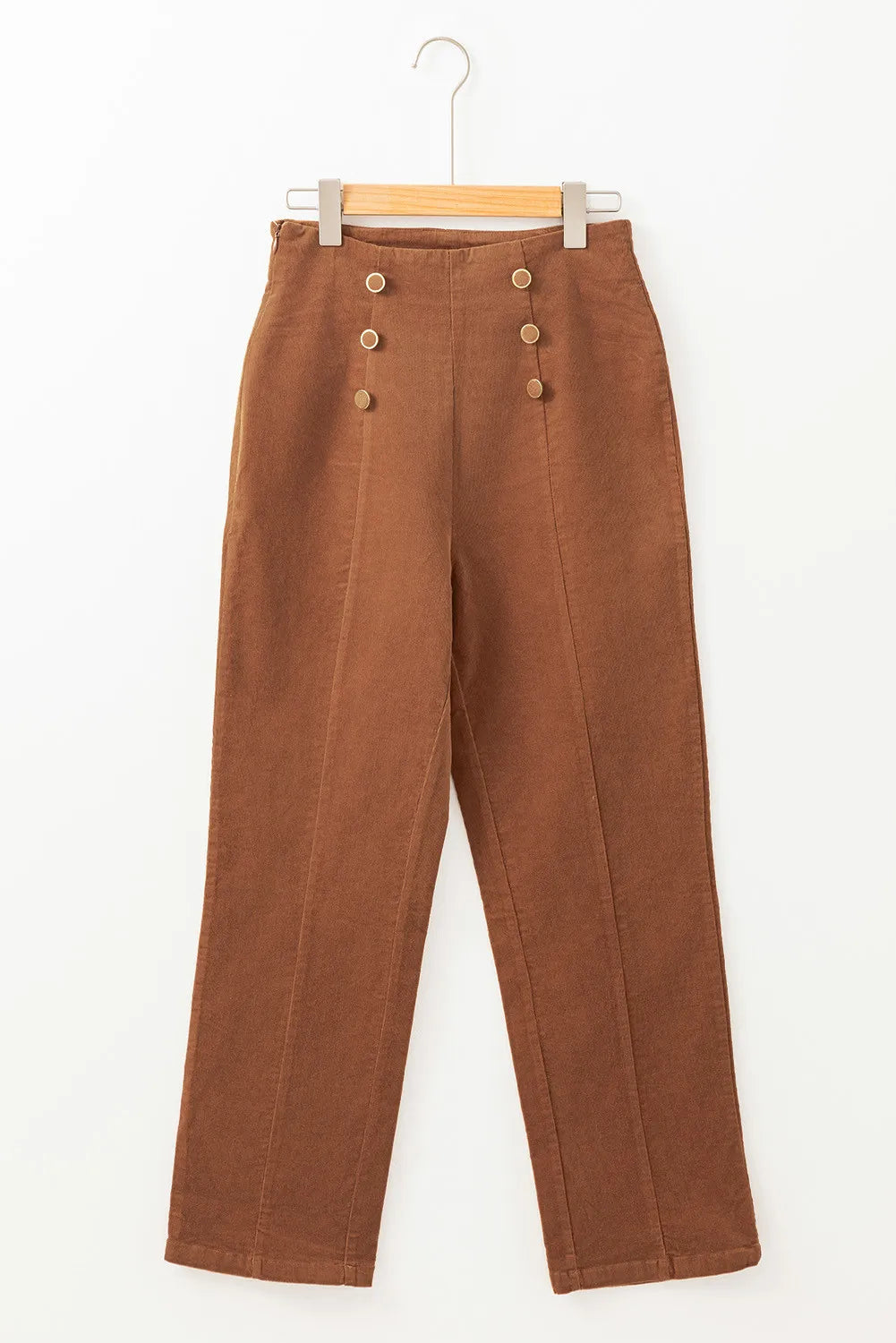 Straight Leg Pants In Caramel