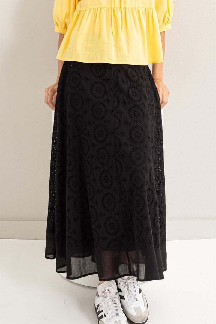 High-Waist Midi Skirt