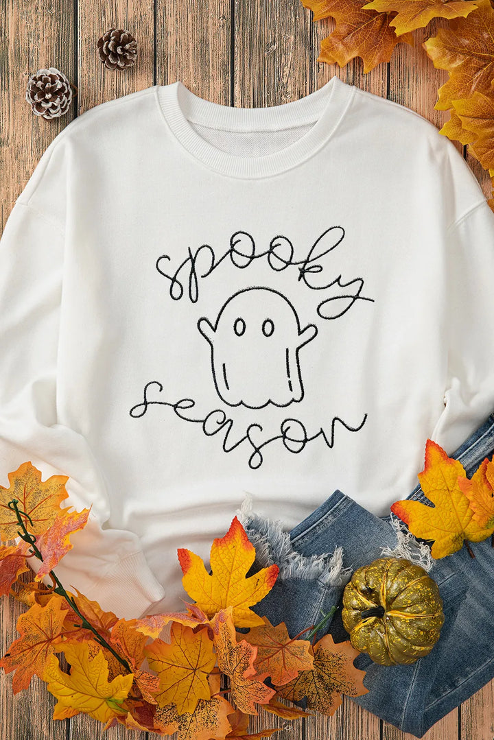 Ghost Graphic Long Sleeve Sweatshirt