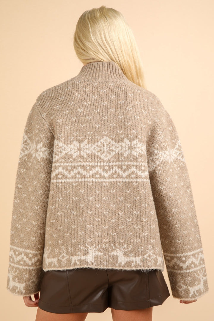 Malibu Christmas Mock Neck Sweater