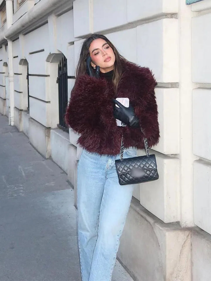 Fluffy Faux Fur Jacket