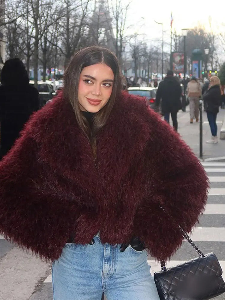 Fluffy Faux Fur Jacket