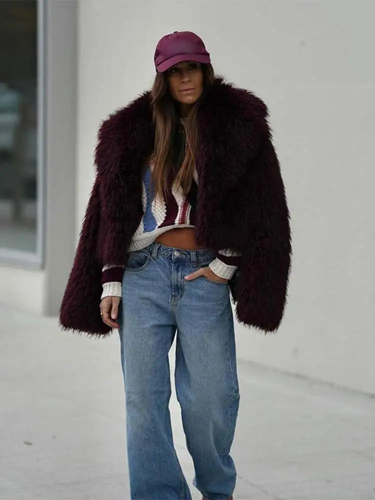 Fluffy Faux Fur Jacket