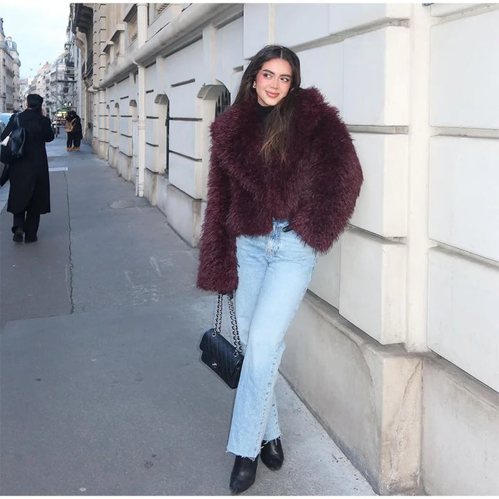 Fluffy Faux Fur Jacket