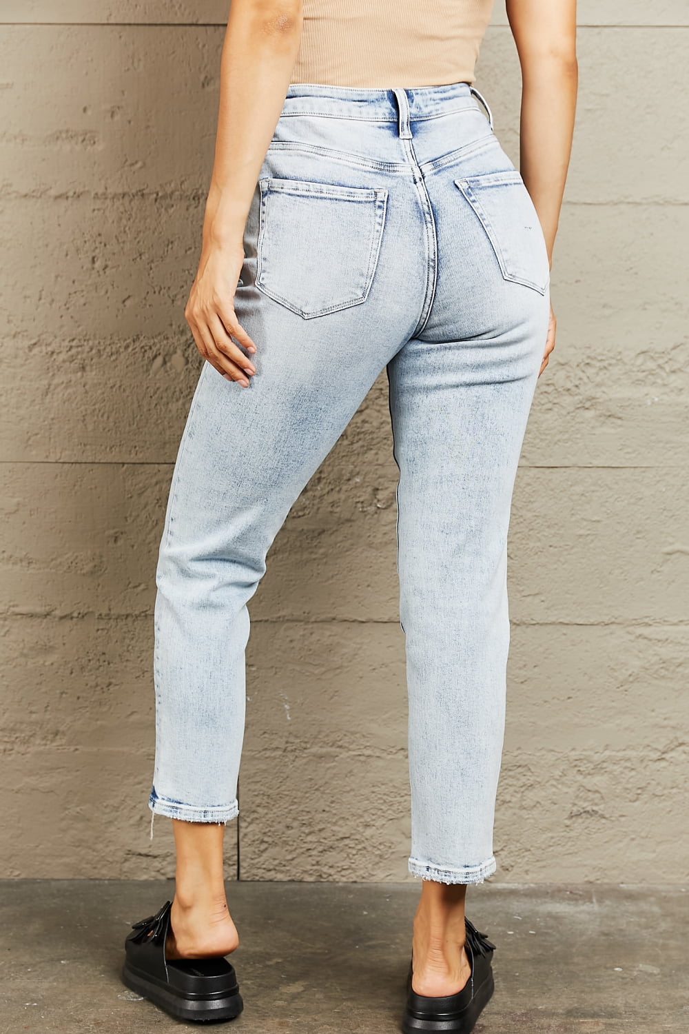 High Waisted Accent Skinny Jeans