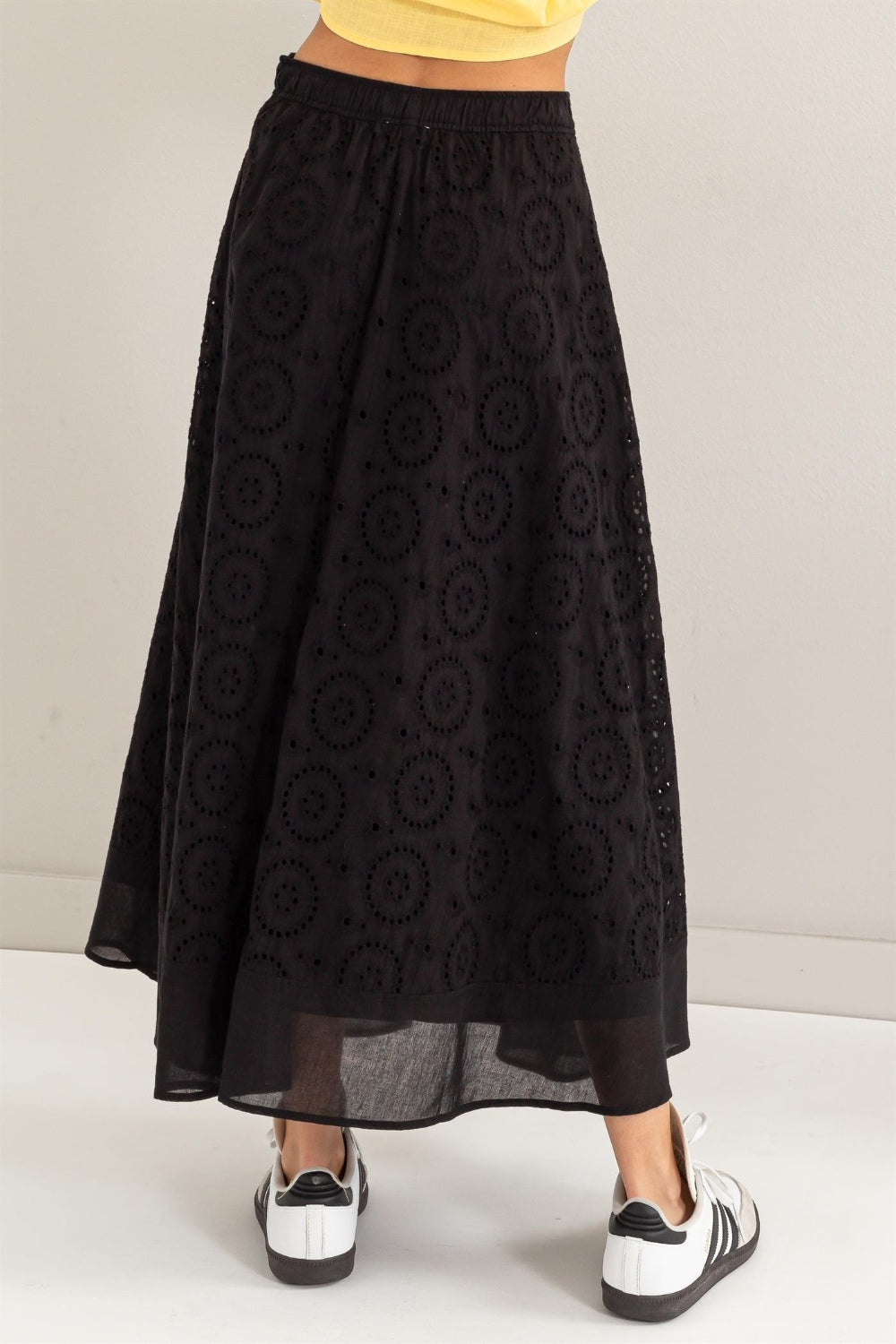 High-Waist Midi Skirt