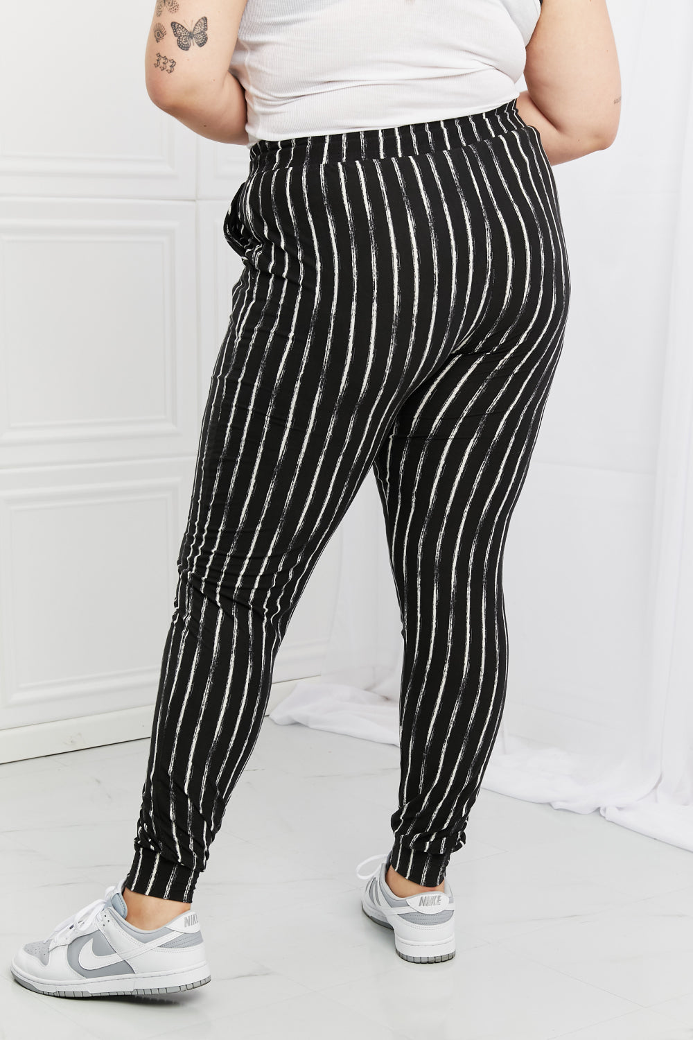 Zebra Style Striped Joggers