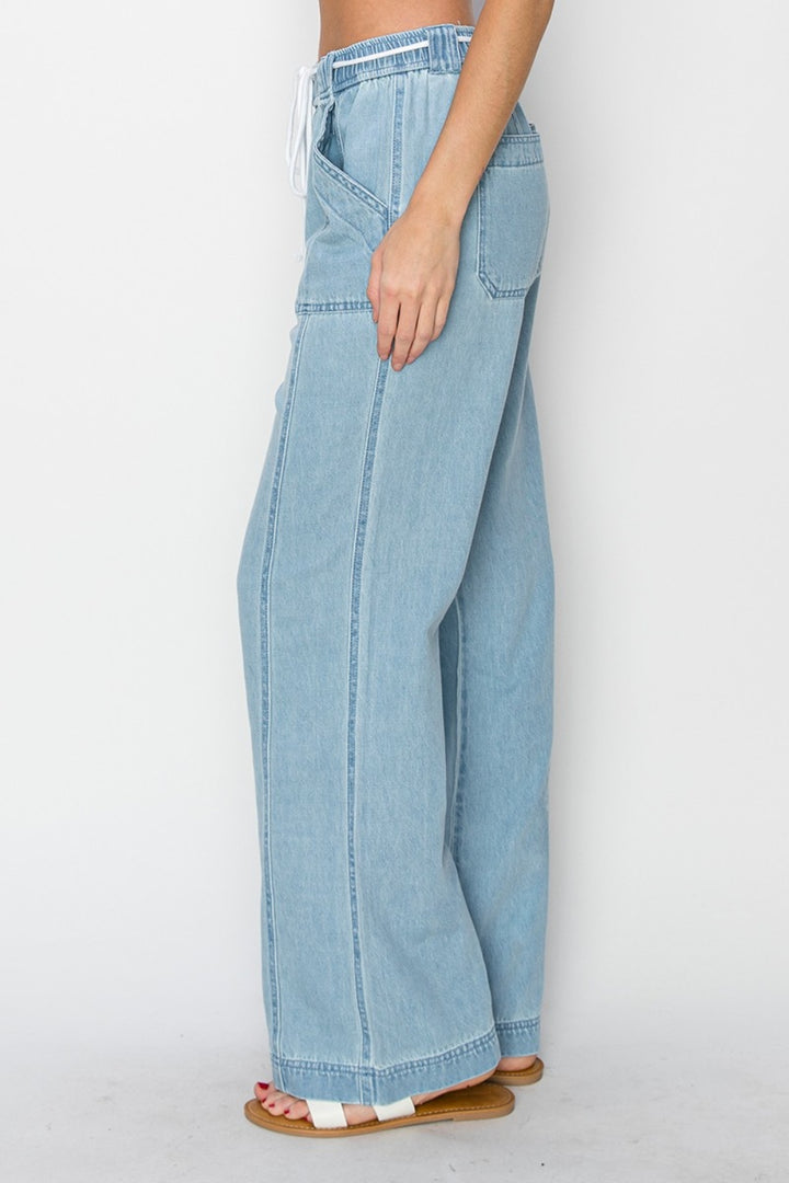 High Rise Straight Jeans