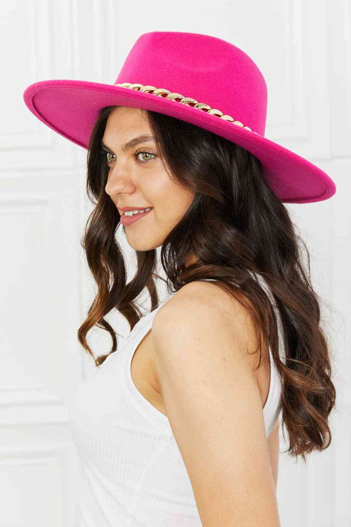 Keep Your Promise Fedora Hat in Pink