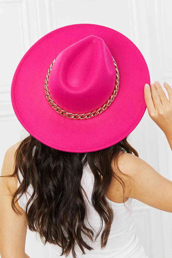 Keep Your Promise Fedora Hat in Pink